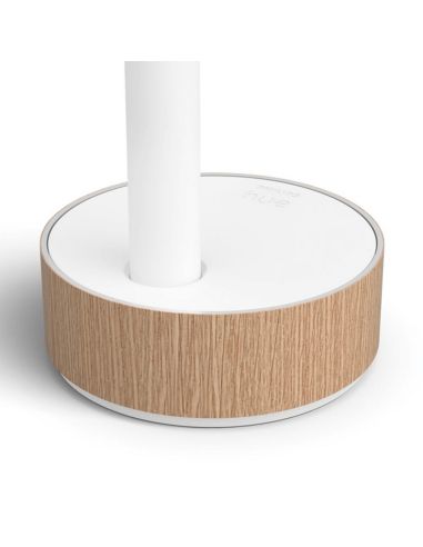 Lámpara de sobremesa LED Gradiente blanco detalle base| LeonLeds