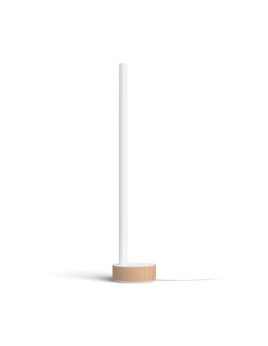 Lámpara de sobremesa LED Gradiente blanco vista frontal| LeonLeds