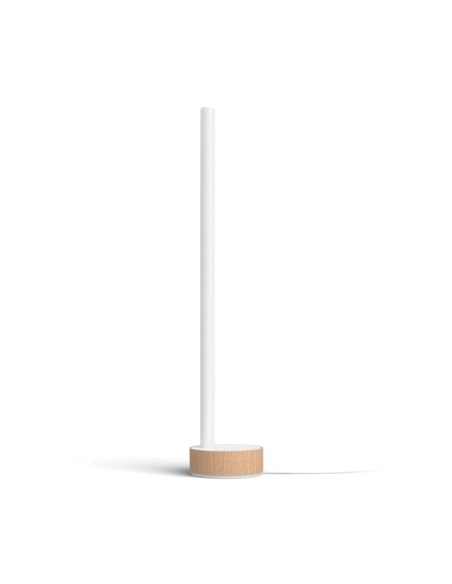 Lámpara de sobremesa LED Gradiente blanco vista frontal| LeonLeds