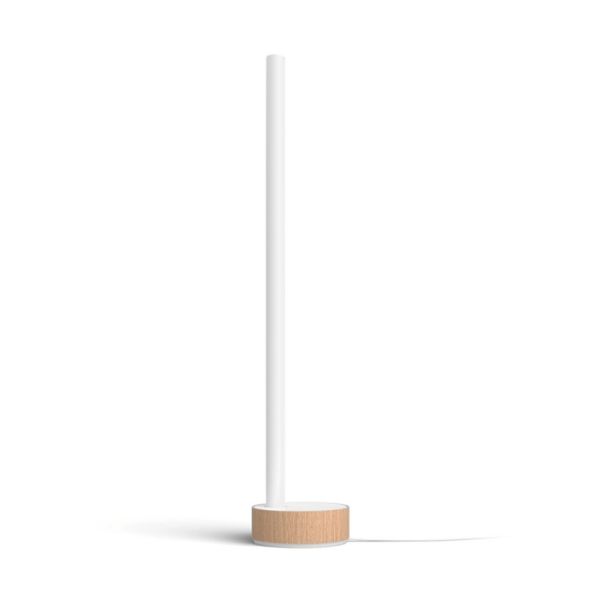 Lámpara de sobremesa LED Gradiente blanco vista frontal| LeonLeds