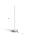 Lámpara de sobremesa LED Gradiente blanco medidas producto| LeonLeds