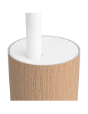 Lámpara de sobremesa LED Gradiente oak detalle base| LeonLeds