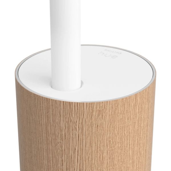 Lámpara de sobremesa LED Gradiente oak detalle base| LeonLeds