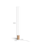 Lámpara de sobremesa LED Gradiente oak medidas producto| LeonLeds