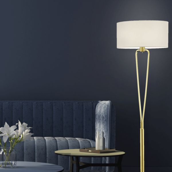 Candeeiro de pé de bronze série Paris II Trio Lighting Ambiente| leonleds