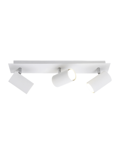 Regleta 3 focos blanca Marley TrioLighting | lámpara de techo | LeónLeds Iluminación