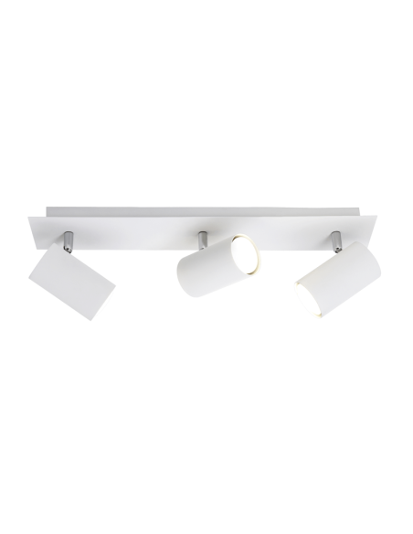 Regleta 3 focos blanca Marley TrioLighting | lámpara de techo | LeónLeds Iluminación