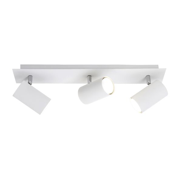 Regleta 3 focos blanca Marley TrioLighting | lámpara de techo | LeónLeds Iluminación