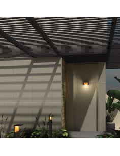 Sobremuro exterior gris oscuro Ruka Mantra | LeonLeds 2