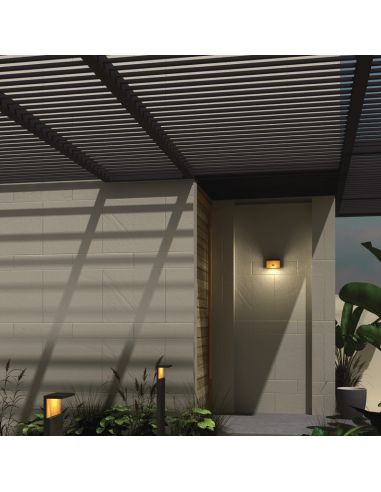 Lampadaire d'extérieur gris foncé Ruka Mantra Ambiente| leonleds