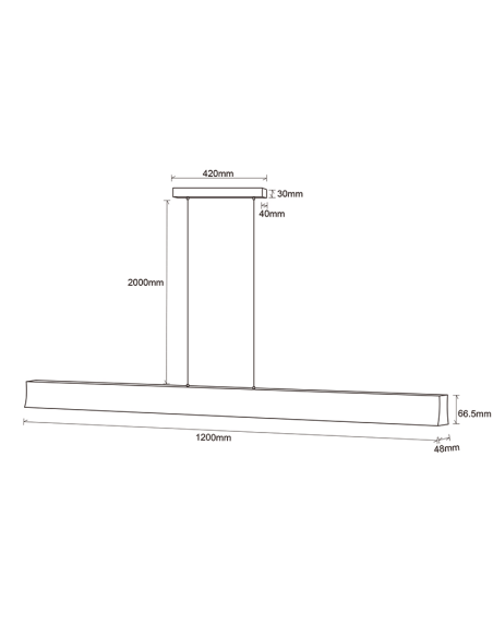 Plafonnier blanc Hanok Mantra Mesures | leonleds