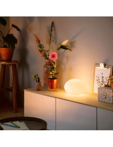 Lámpara sobremesa inteligente LED Flourish foto ambiente| LeonLeds