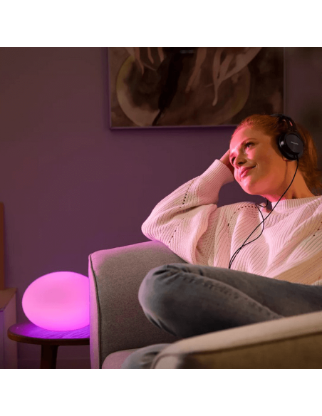 Lampe de table intelligente Flourish LED allumée | leonleds