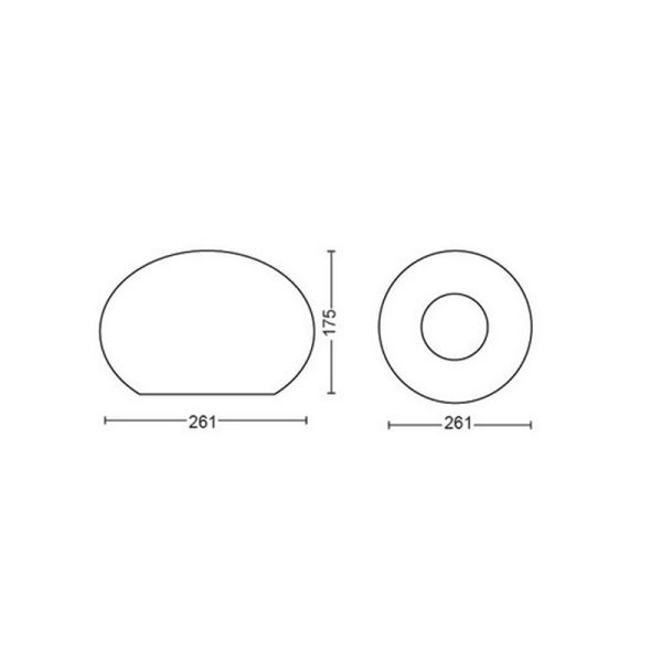 Lámpara sobremesa inteligente LED Flourish medida producto| LeonLeds