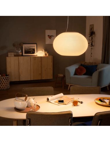 Lámpara de techo inteligente Flourish luz encendida| LeonLeds
