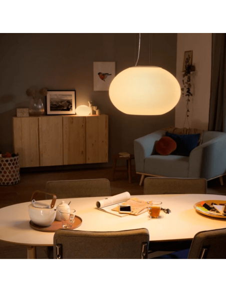 Lámpara de techo inteligente Flourish luz encendida| LeonLeds