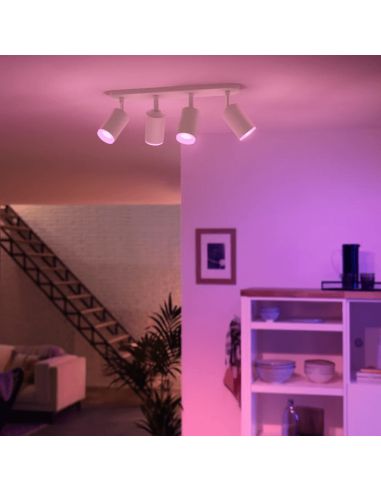 Foco inteligente 4 luces Fugato luz encendida| LeonLeds