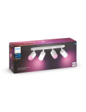 Foco inteligente 4 luces Fugato caja producto| LeonLeds
