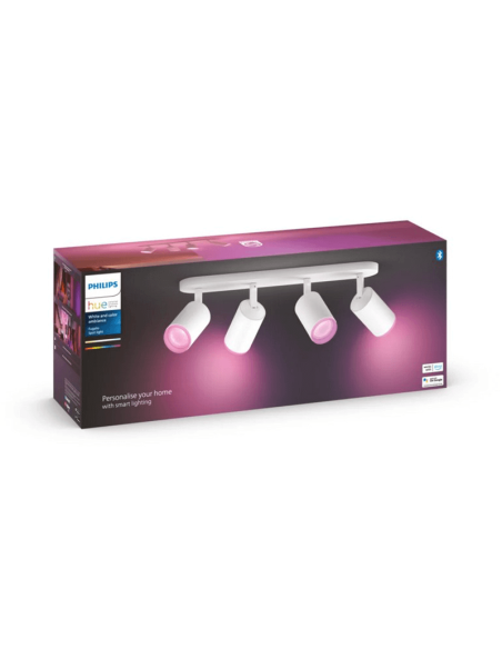 Foco inteligente 4 luces Fugato caja producto| LeonLeds