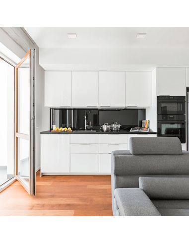 Lâmpada de teto LED quadrada Roku 9cm branco 6W 420Lm 3000K ou 4000K ambiente