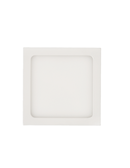 Plafón de techo LED cuadrado Roku 9cm blanco 6W 420Lm 3000K o 4000K detalle