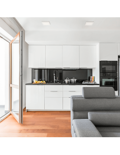 Plafón de techo LED cuadrado Roku 14cm blanco 12W 950Lm 3000K o 4000K 2