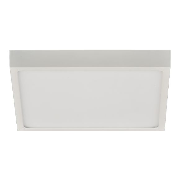 Candeeiro de tecto LED quadrado Roku 19cm branco 18W 1450Lm 3000K ou 4000K
