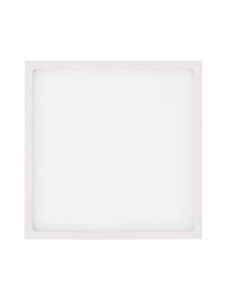 Plafonnier LED carré Roku 19cm blanc 18W 1450Lm 3000K ou 4000K détails