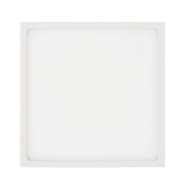 Plafonnier LED carré Roku 19cm blanc 18W 1450Lm 3000K ou 4000K détails