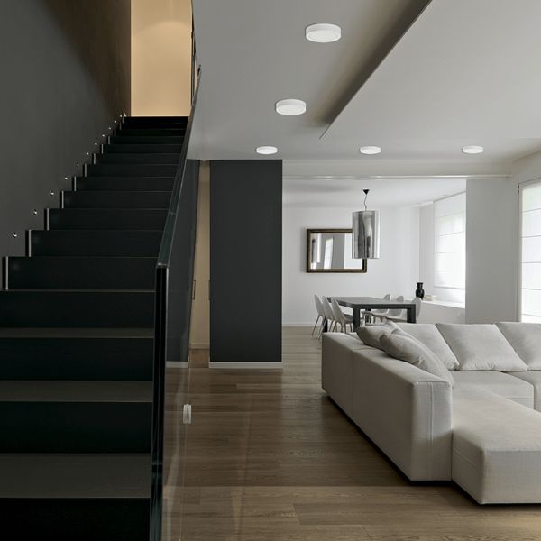 Lâmpada de teto LED redonda Kore 9cm branco 6W 420Lm 3000K ou 4000K ambiente