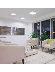 Plafón de techo LED redondo Kore 19cm blanco 18W 1450Lm 3000K o 4000K 2