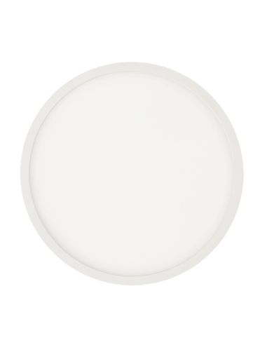 Plafonnier LED rond Kore 28cm blanc 24W 1930Lm 3000K ou 4000K détail