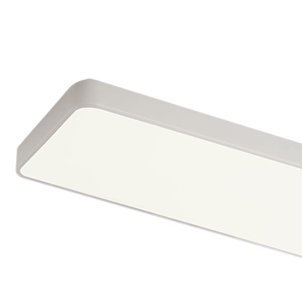Plafón de techo LED rectangular 120cm Turin 55W blanco en 3000K o 4000K 4197Lm con o sin CASAMBI detalle