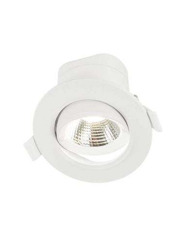 Foco empotrable orientable LED 6W - 50W Cambio color CCT Switch UGR 19 Triac Libertad 6 Adj. Blanco HoffLight | LeonLeds
