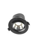 Spot encastrable orientable noir LED 6W - 50W Changement de couleur CCT Switch UGR 19 Triac Libertad 6 Adj. HoffLumière | leonle