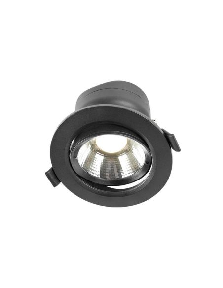 Spot encastrable orientable noir LED 6W - 50W Changement de couleur CCT Switch UGR 19 Triac Libertad 6 Adj. HoffLumière | leonle