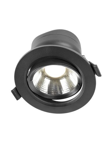 Foco Preto ajustável poderoso LED 9W - 70W Mudança de cor CCT Switch Triac Freedom 9 Adj. HoffLight | leonleds