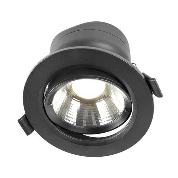 Foco Preto ajustável poderoso LED 9W - 70W Mudança de cor CCT Switch Triac Freedom 9 Adj. HoffLight | leonleds
