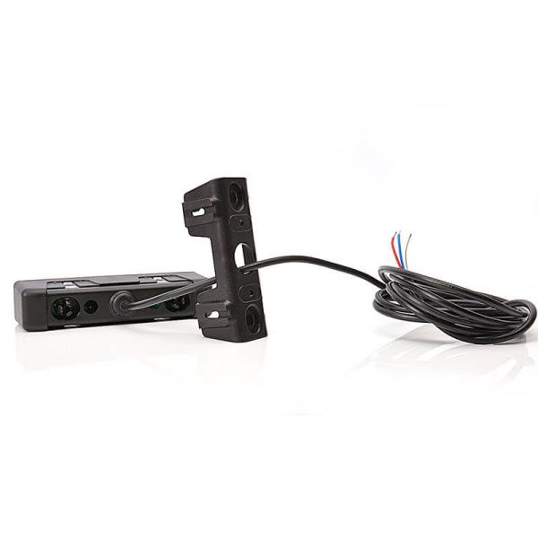 Trasero LED rectangular con Niebla y Marcha Atrás y Tulipa Transparente 12V-24V W101 | LeonLeds