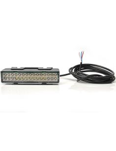 Trasero LED rectangular con Niebla y Marcha Atrás y Tulipa Transparente 12V-24V W101 | LeonLeds 2