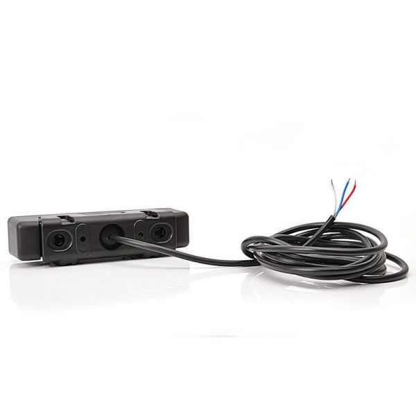 Trasero LED rectangular con Niebla y Marcha Atrás y Tulipa Transparente 12V-24V W101 | LeonLeds