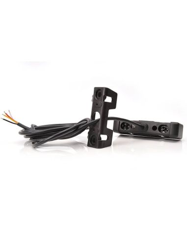 Piloto Trasero LED rectangular con 3 Funciones y Tulipa Transparente W98 12V-24V Was | LeonLeds