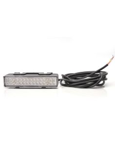Piloto Trasero LED rectangular con 3 Funciones y Tulipa Transparente W98 12V-24V Was | LeonLeds 2