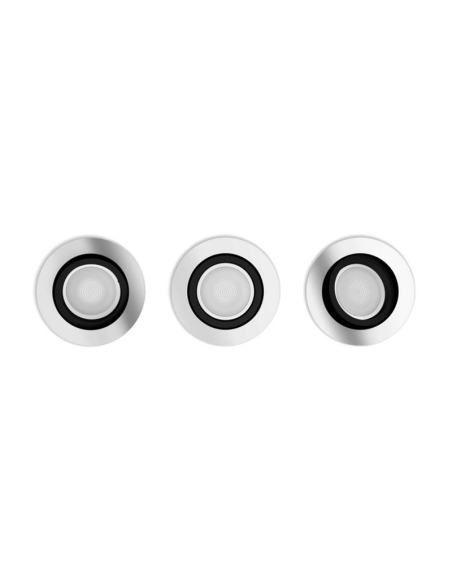 Pack de 3 focos inteligentes Centura aluminio Philips Hue detalle producto| LeonLeds