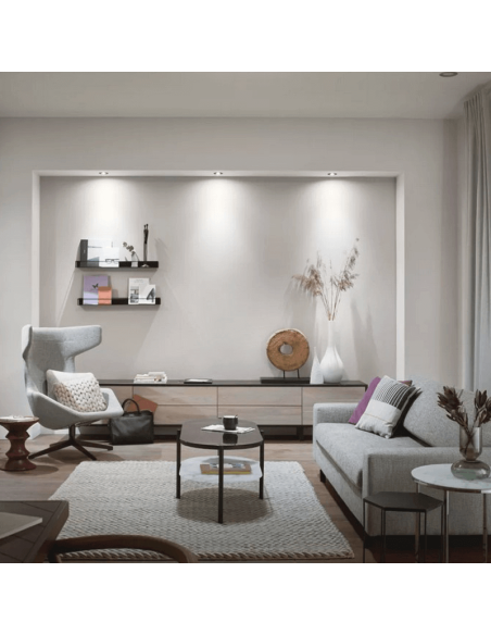 Pack de 3 focos inteligentes Centura aluminio Philips Hue foto ambiente| LeonLeds