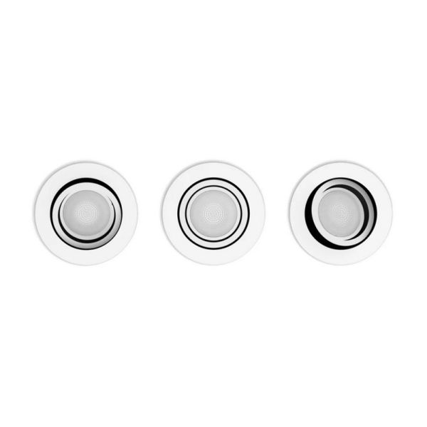 Pack de 3 focos inteligentes Centura aluminio Philips Hue detalle producto