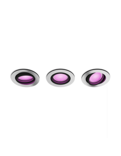 Pack de 3 focos inteligentes Centura aluminio Philips Hue| LeonLeds