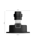 Pack de 3 focos inteligentes Centura aluminio Philips Hue medidas producto| LeonLeds