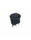 Interruptor com Luz Vermelha para instalação em painel 20A 12v Monopolar Agropar | LeonLeds