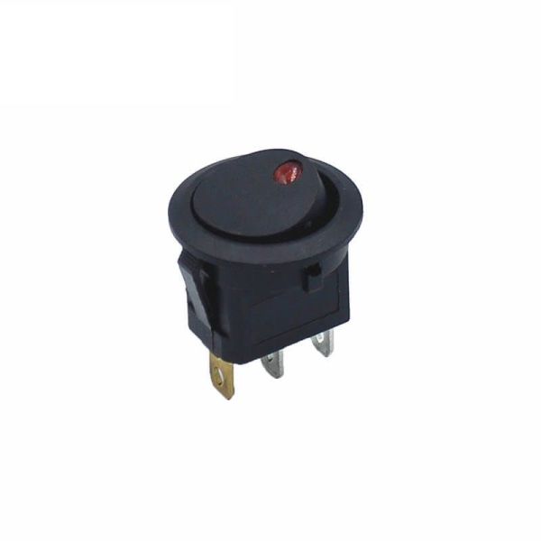 Interruptor con Luminoso Rojo para instalar en panel 20A 12v Monopolar Agropar | LeonLeds